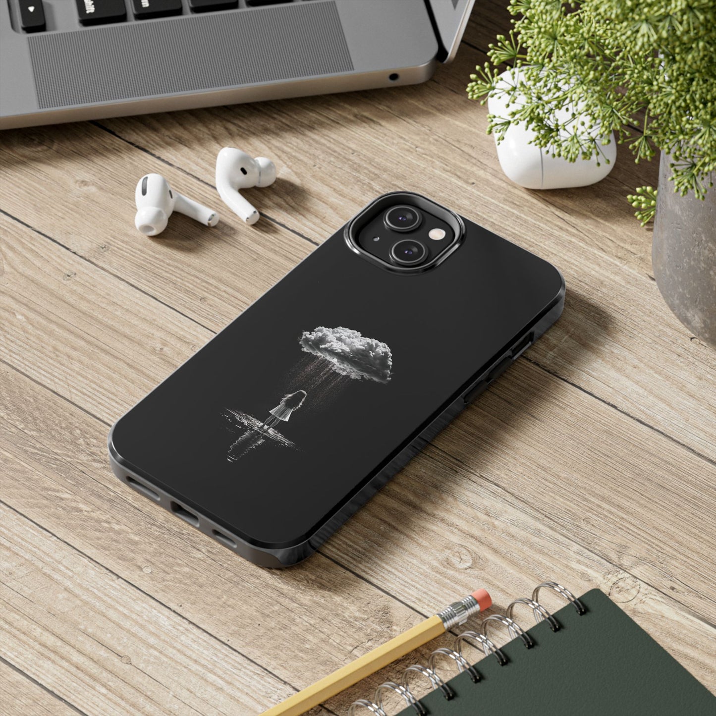"Standing in the Rain" Phone Case