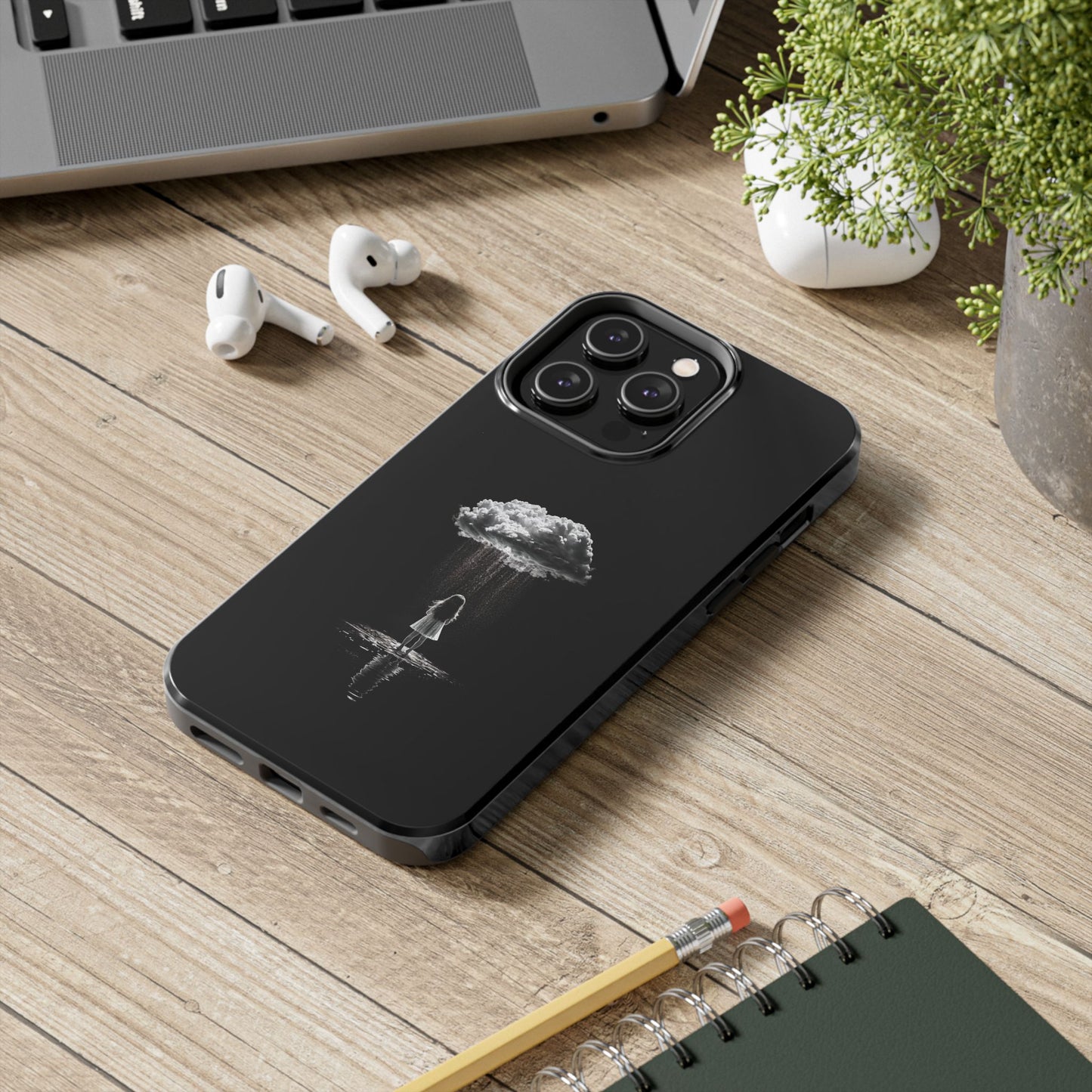 "Standing in the Rain" Phone Case