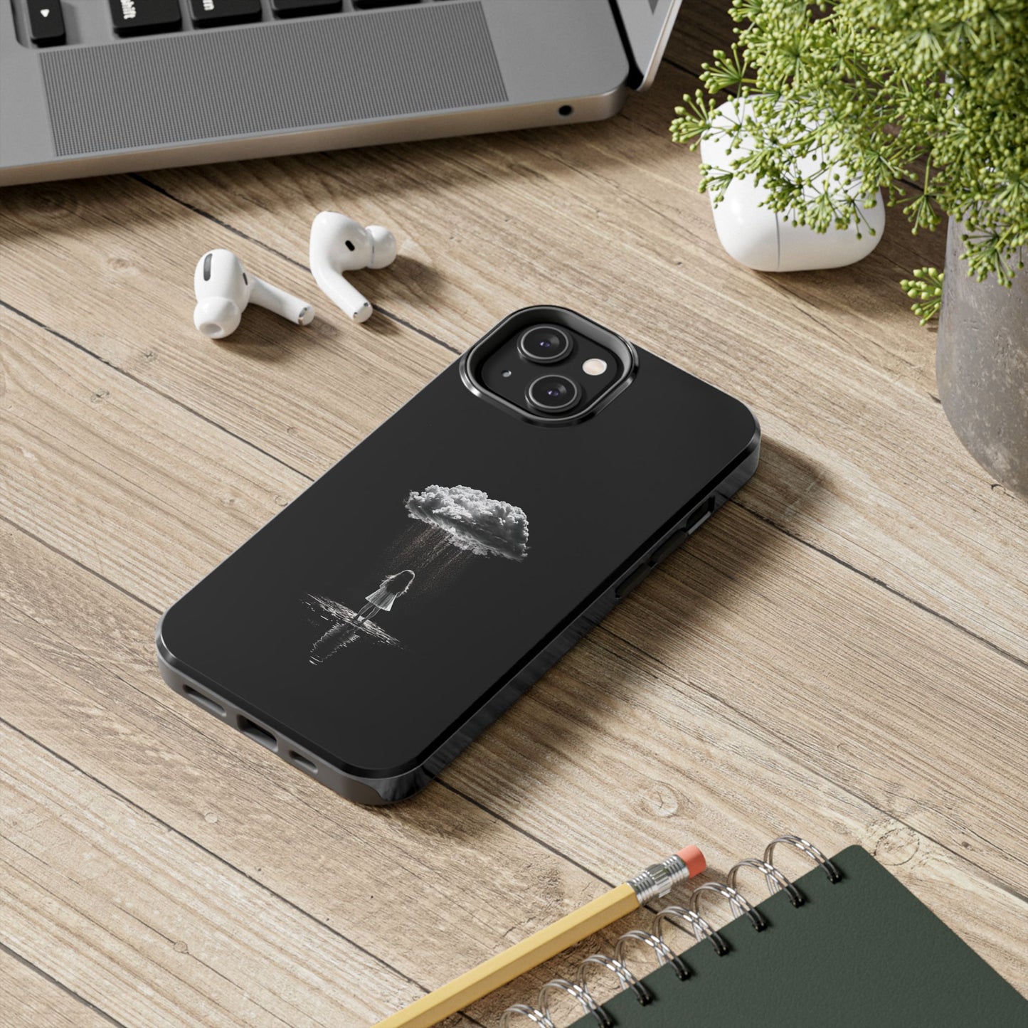 "Standing in the Rain" Phone Case