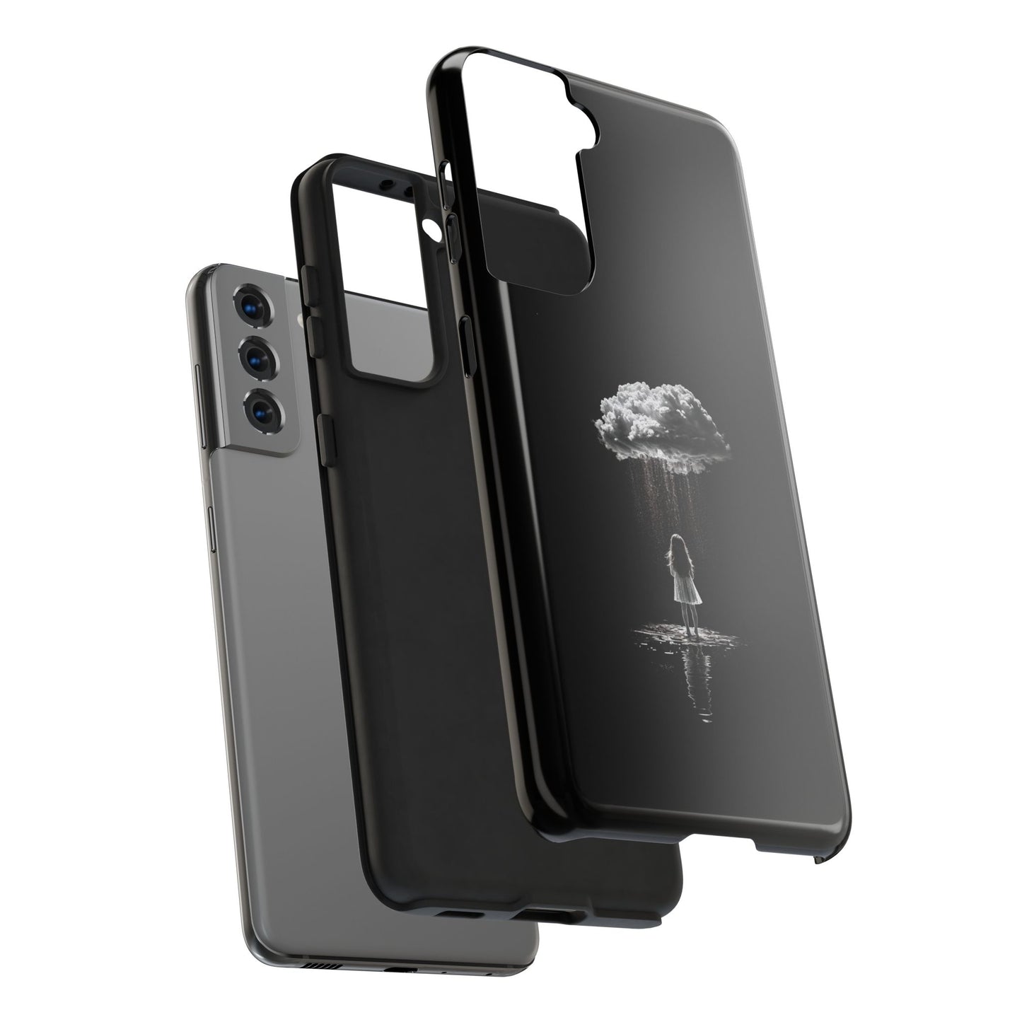 "Standing in the Rain" Phone Case