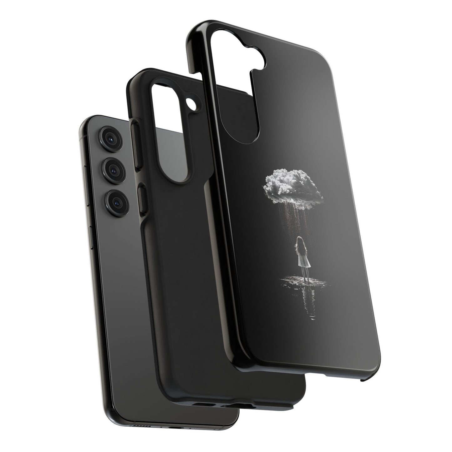 "Standing in the Rain" Phone Case