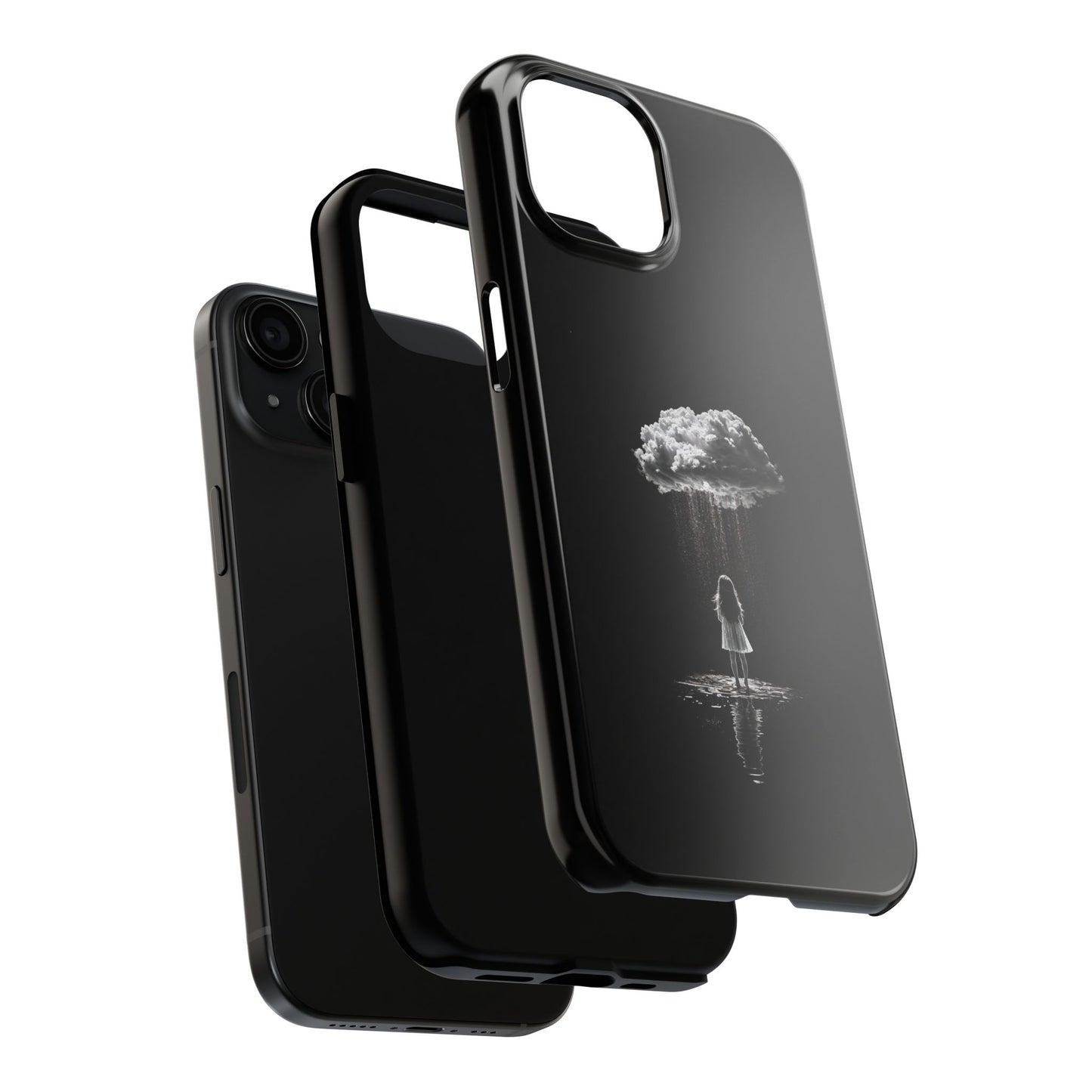 "Standing in the Rain" Phone Case